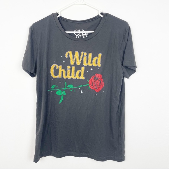 CHASER Wild Child Rose T-Shirt Size L